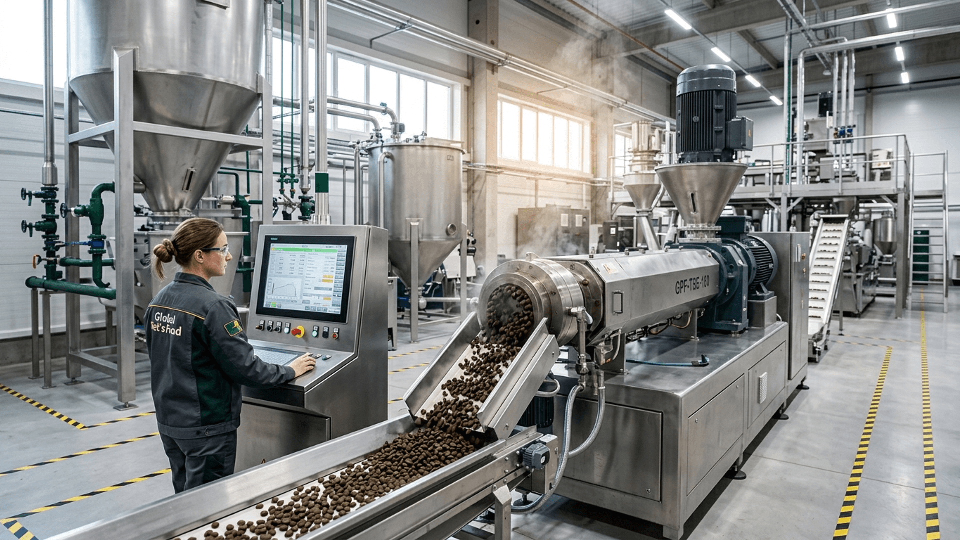 Modern extrusion production line