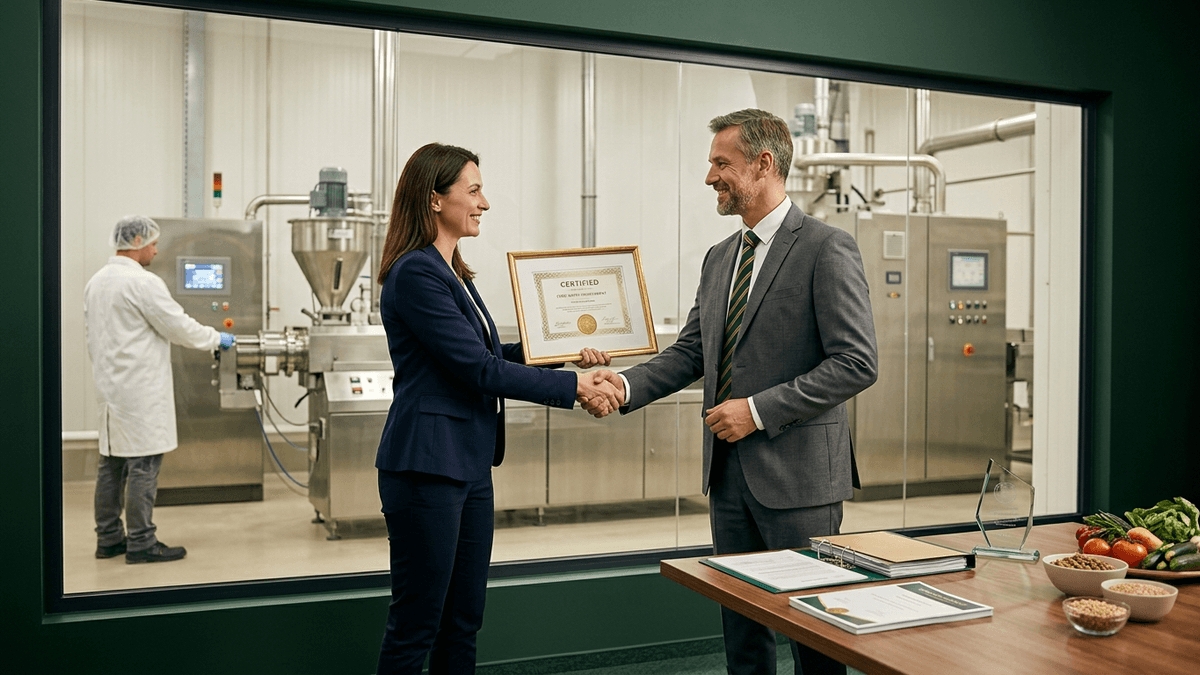 Food safety certification ceremony