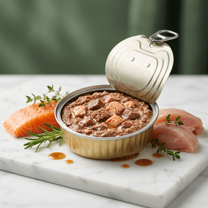 Premium wet pet food